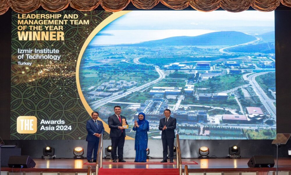 İzmir Yüksek Teknoloji Enstitüsüne THE Awards Asia'dan ödül