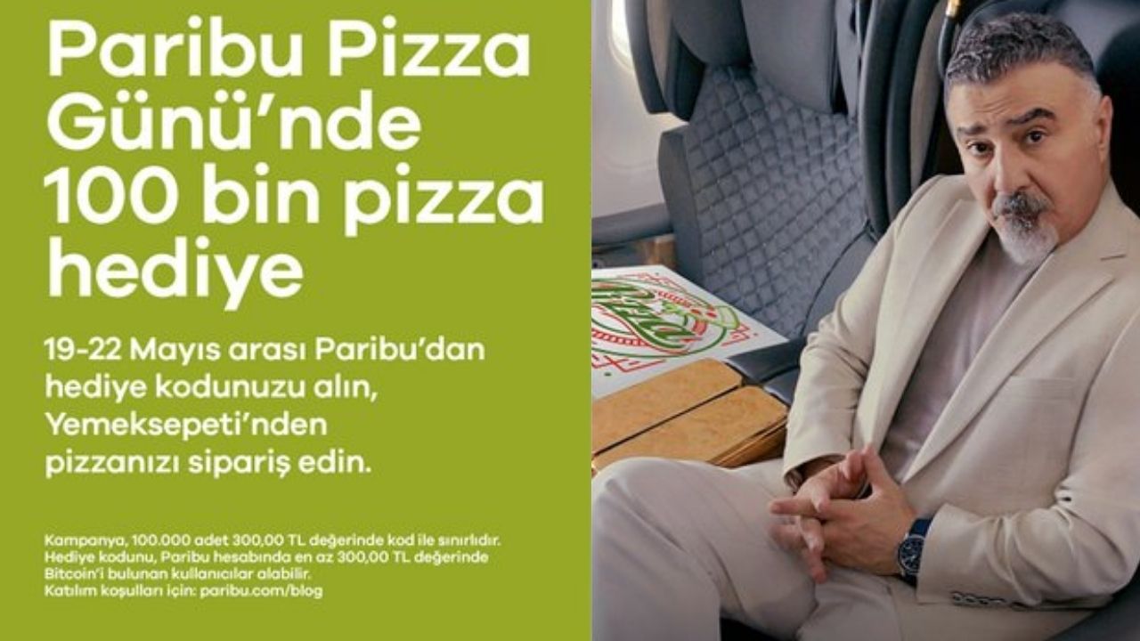 Paribu Kullanıcılarına Pizza Hediye Ediyor